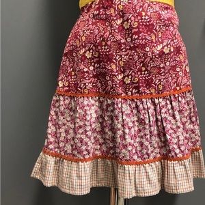 Vtg American Eagle Boho Ruffled Flowered Skirt. Size 14 (vtg) Modern Lg I think